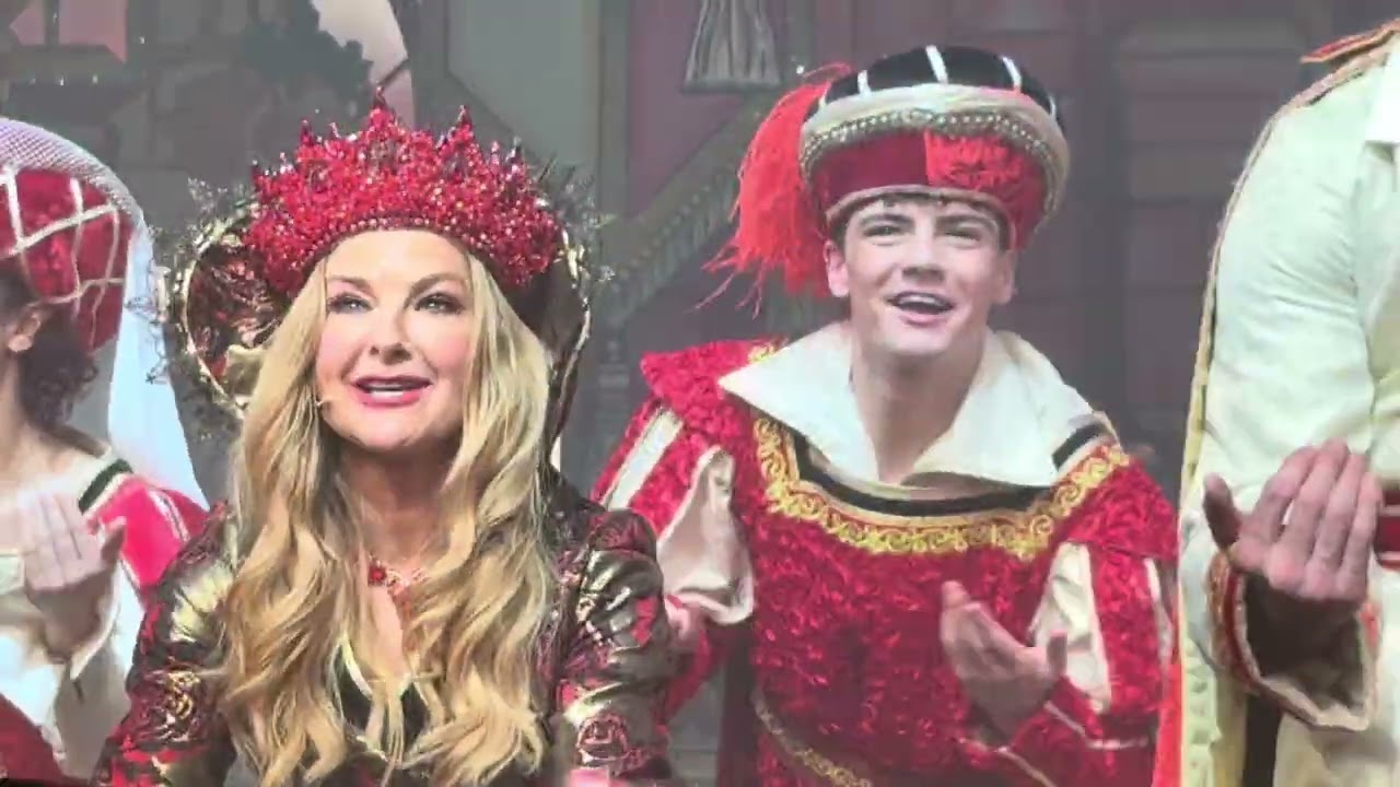 The finale of Snow White and the seven dwarfs at the Marlowe theatre in Canterbury 