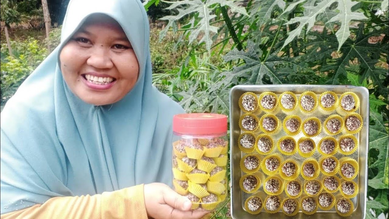 cara buat biskut coklat nestum simple by kak nur @tip guna 3 bahan tanpa oven