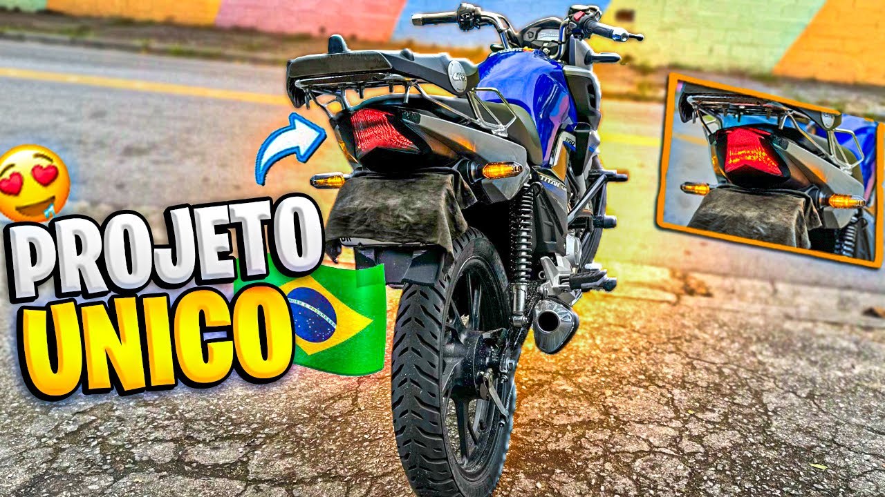 A HONDA VAI PIRAR NESSE PROJETO LANTERNA DE XRE SAHARA 300 NA TITAN 160 😳🔥