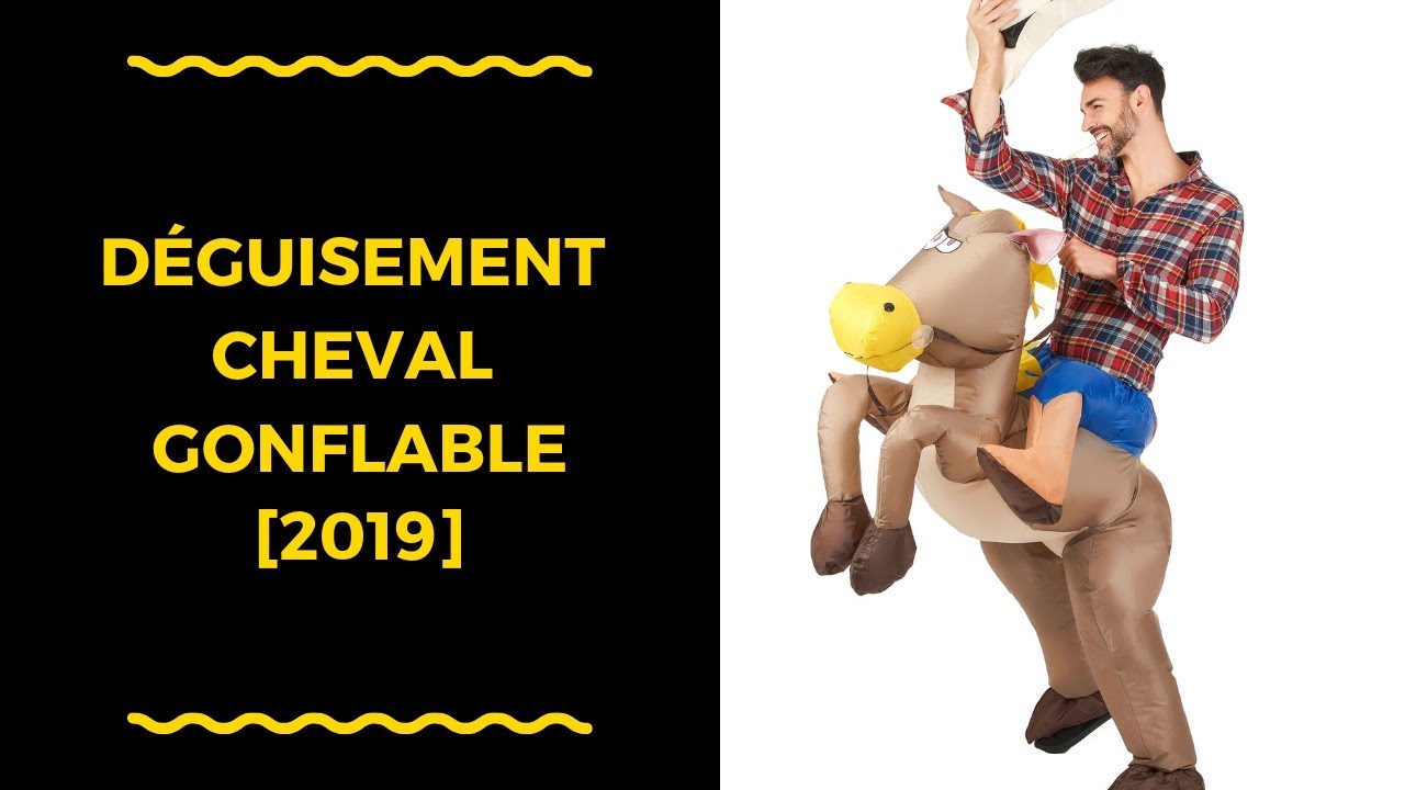 🐴 Test du deguisement cheval gonflable - deguisement gonflable