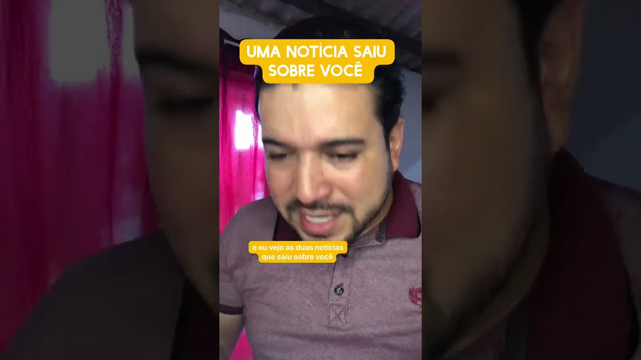 Uma notícia saiu sobre você 
