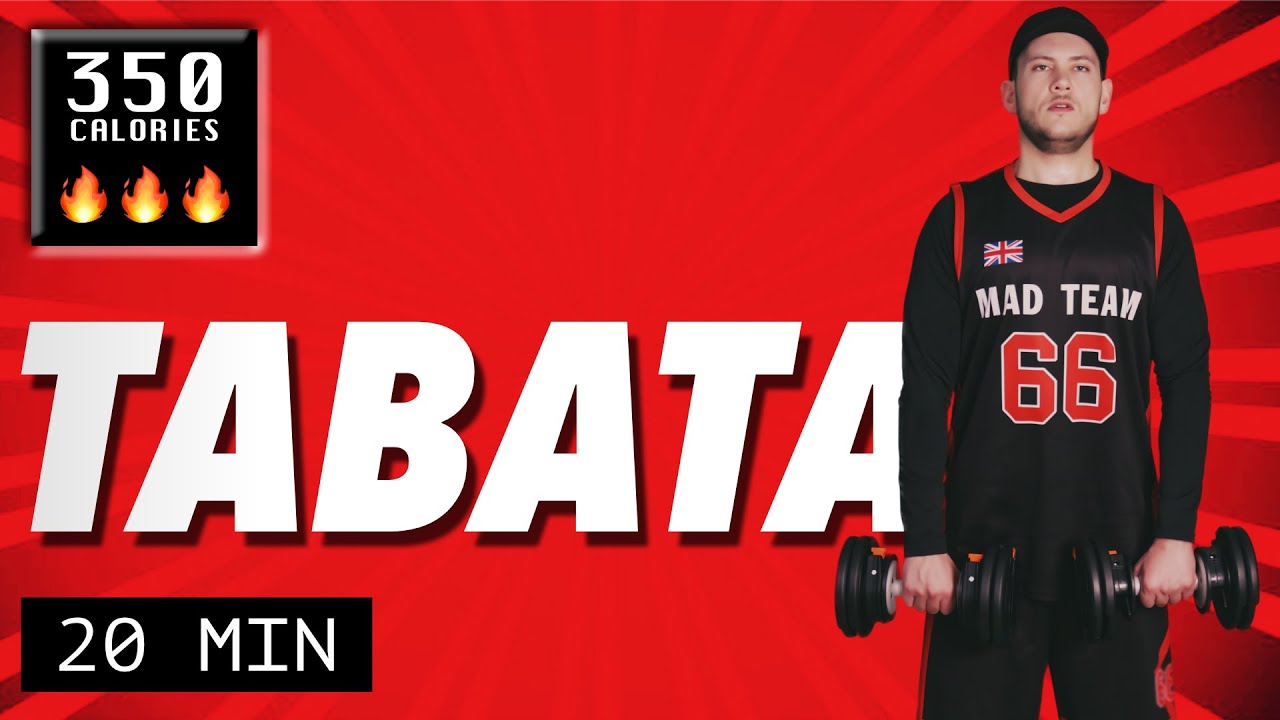 20 Minute Tabata Workout | Home Workout for Men with Dumbbells | Circuit