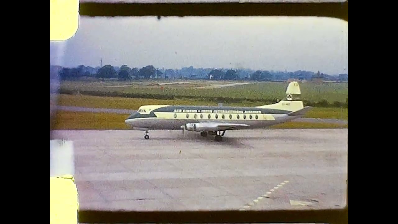 Manchester (Ringway) Airport in the 1960's on 8mm cine film