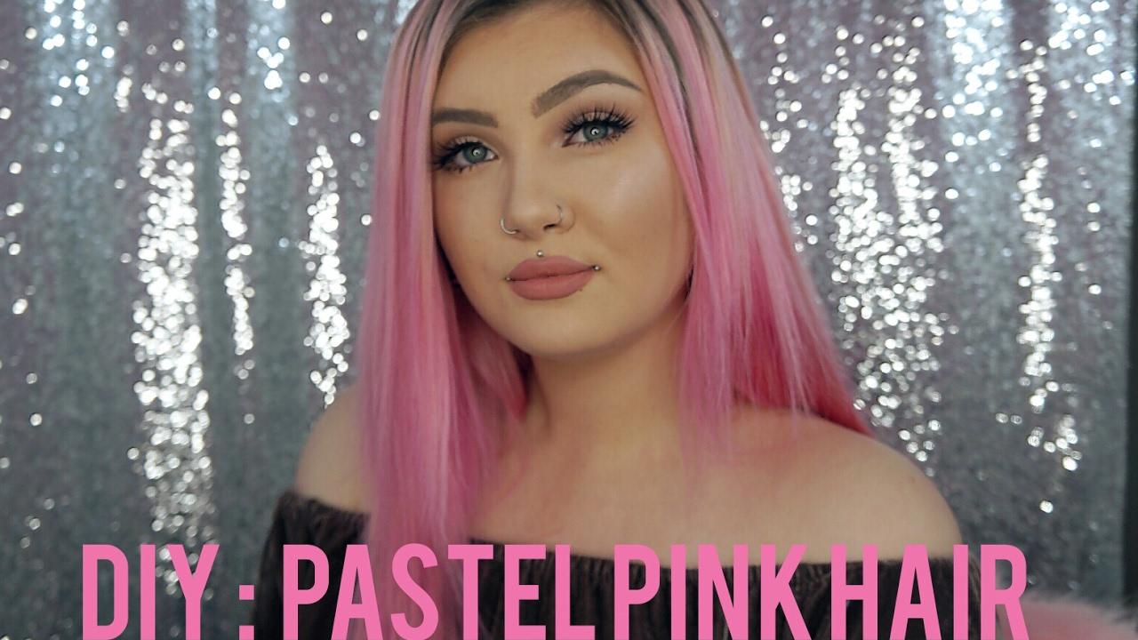 How I Dye My Hair Pastel Pink