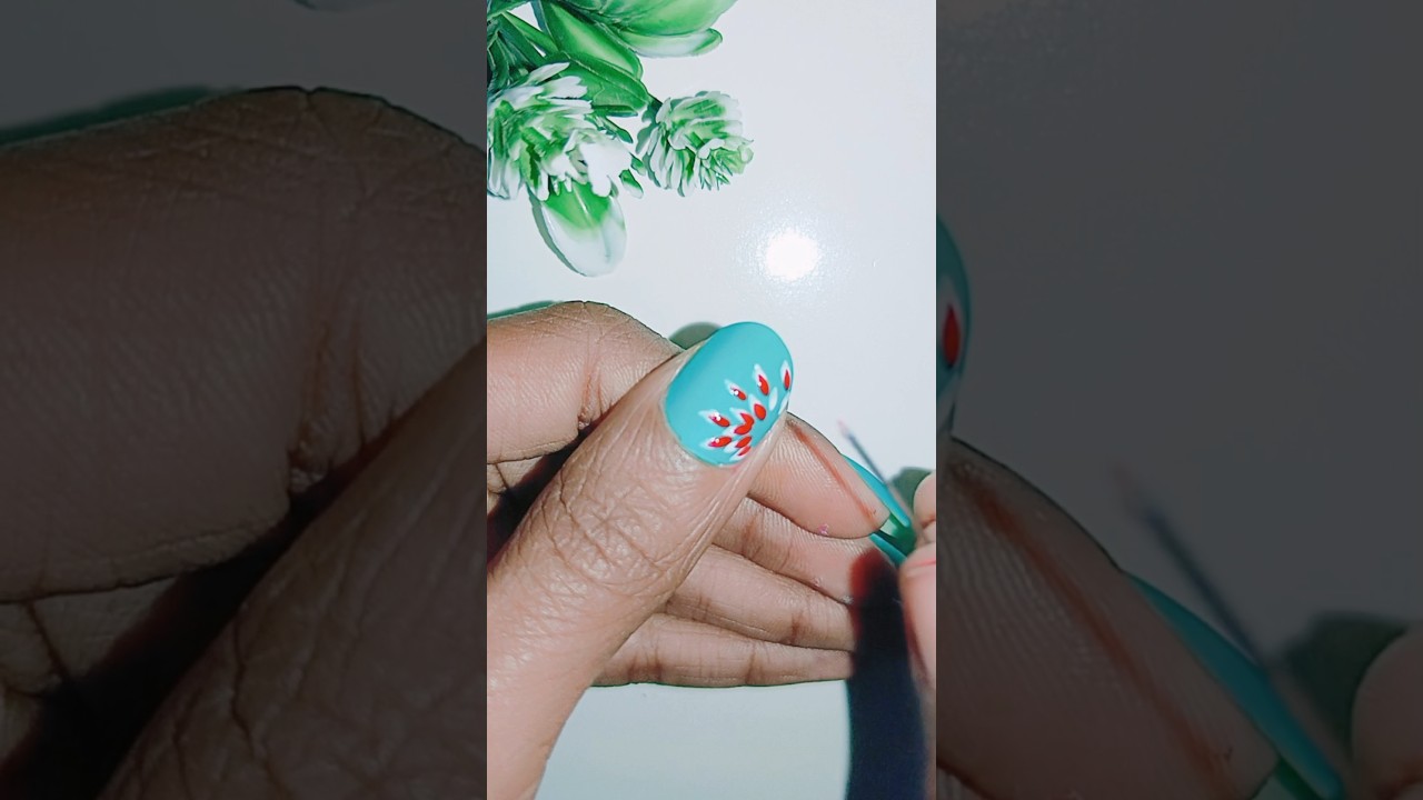 Summer nail art #simplenails #nailart #shorts #naildesign #shorvideos