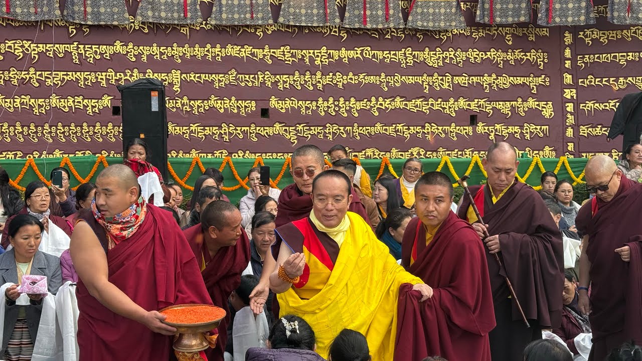 LAST DAY IN SONADA/H.H. THE 12th TAI SITU RINPOCHE.TEACH (BENZA GURU LUNG)#tibetanvlogger 