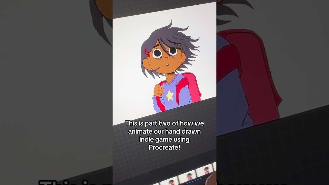 Part 2 of how we animate our indie game in Procreate!🖌️🎨 #indiedev #gamedev #2danimation