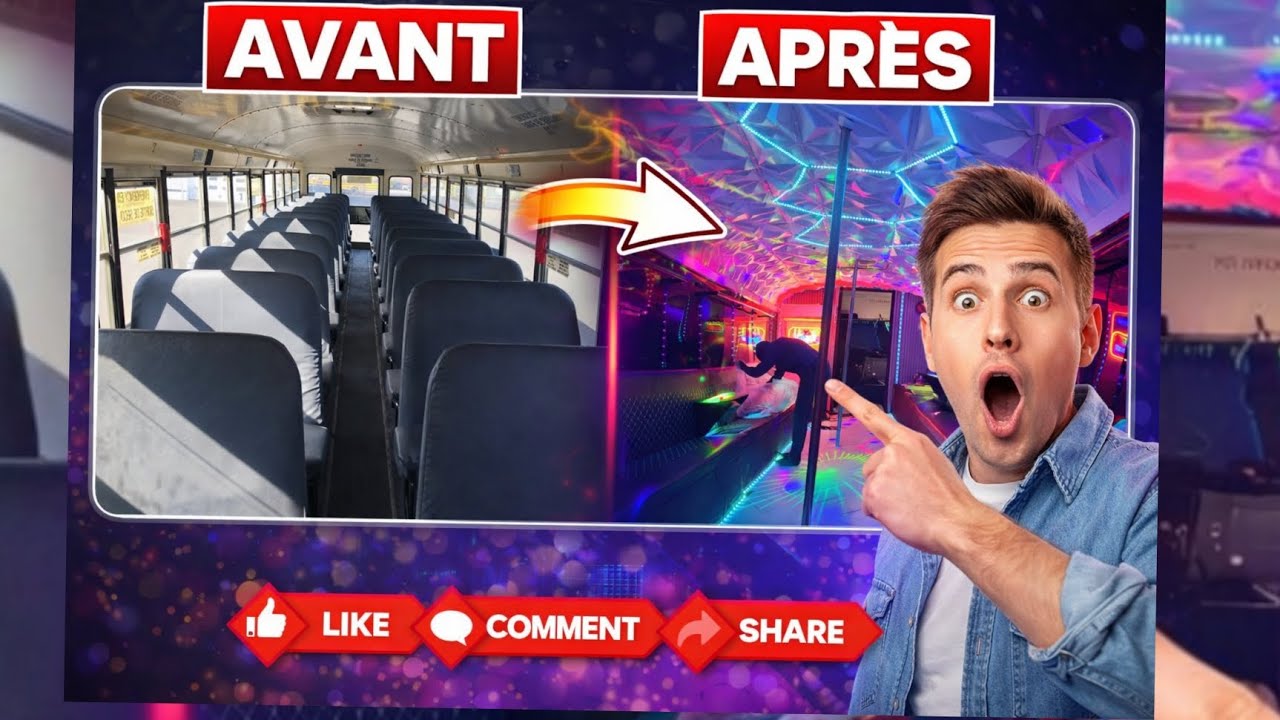 Un simple school bus transformé en Party Bus 🔥🚍