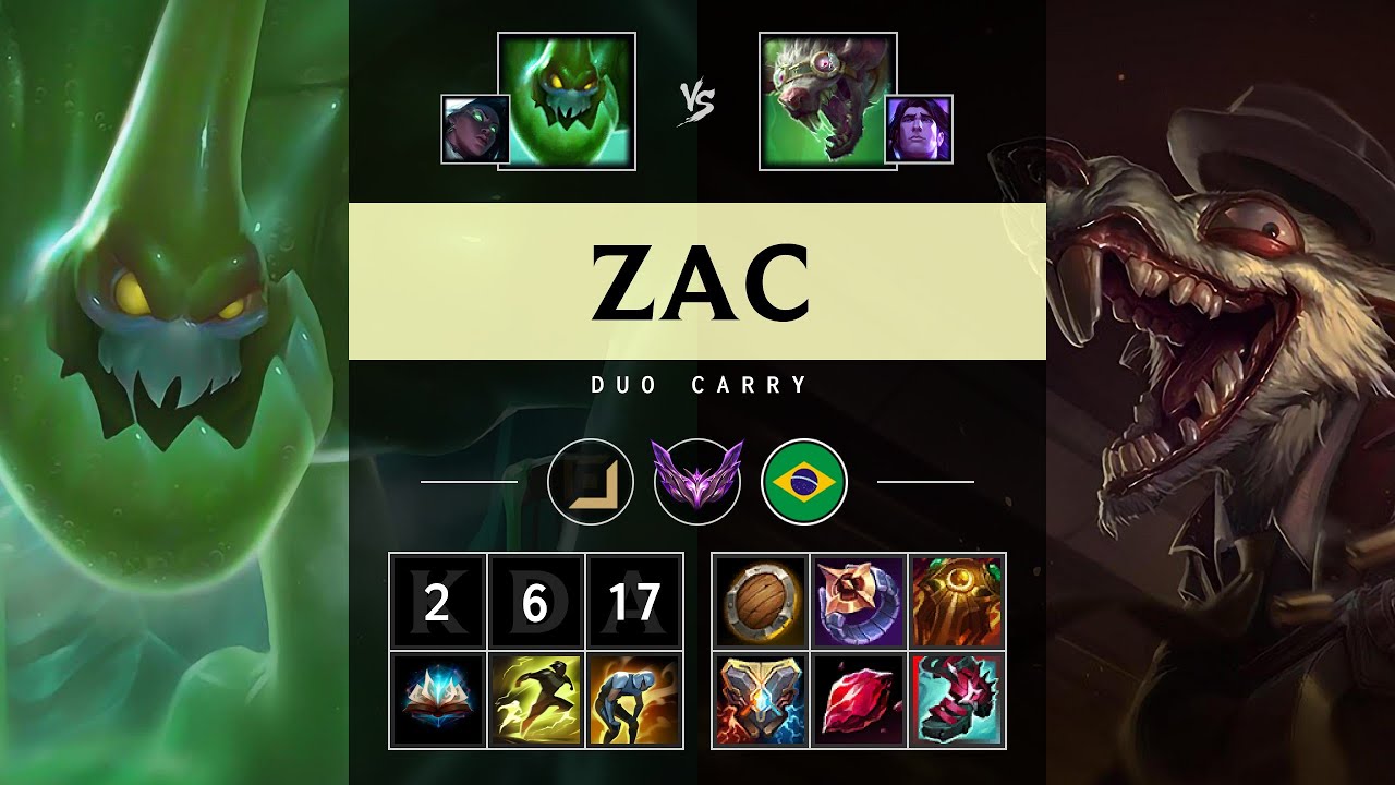 Zac Carry vs Twitch - BR Master Patch 25.19