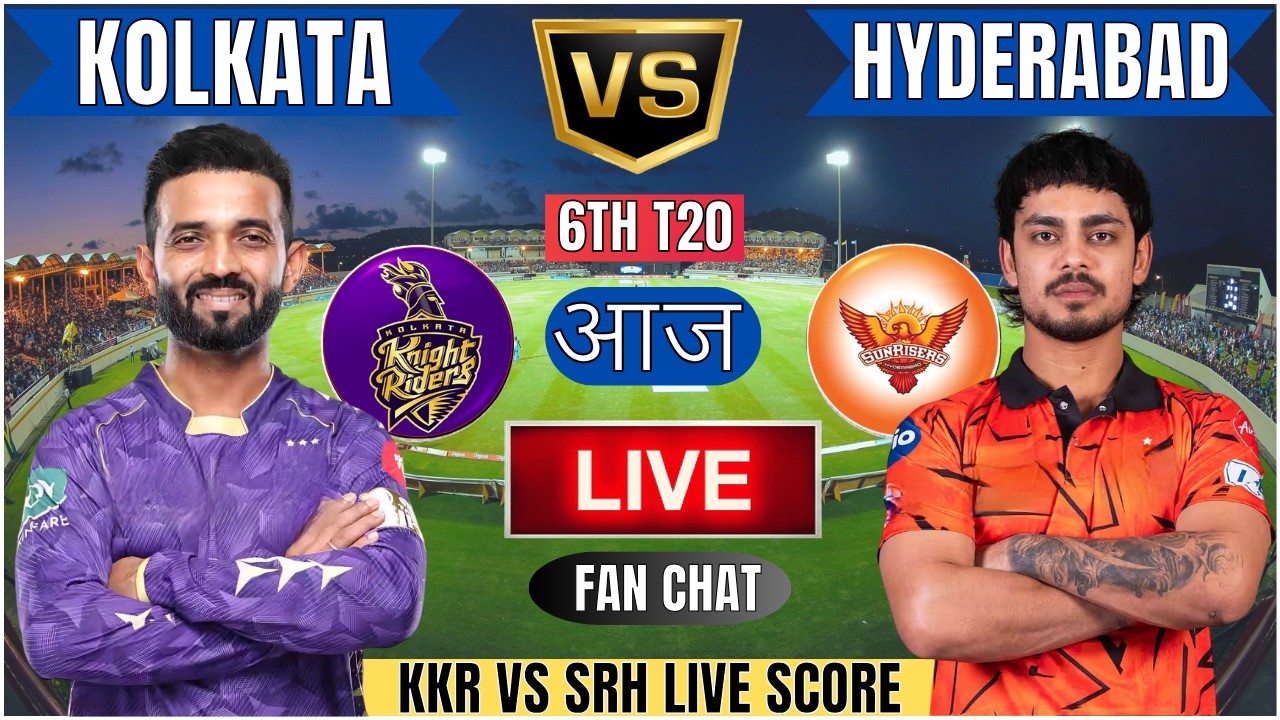 🔴Kolkata Vs Hyderabad IPL 2026 Live | KKR vs SRH 6th T20 IPL T20 Live Match Today #livescore