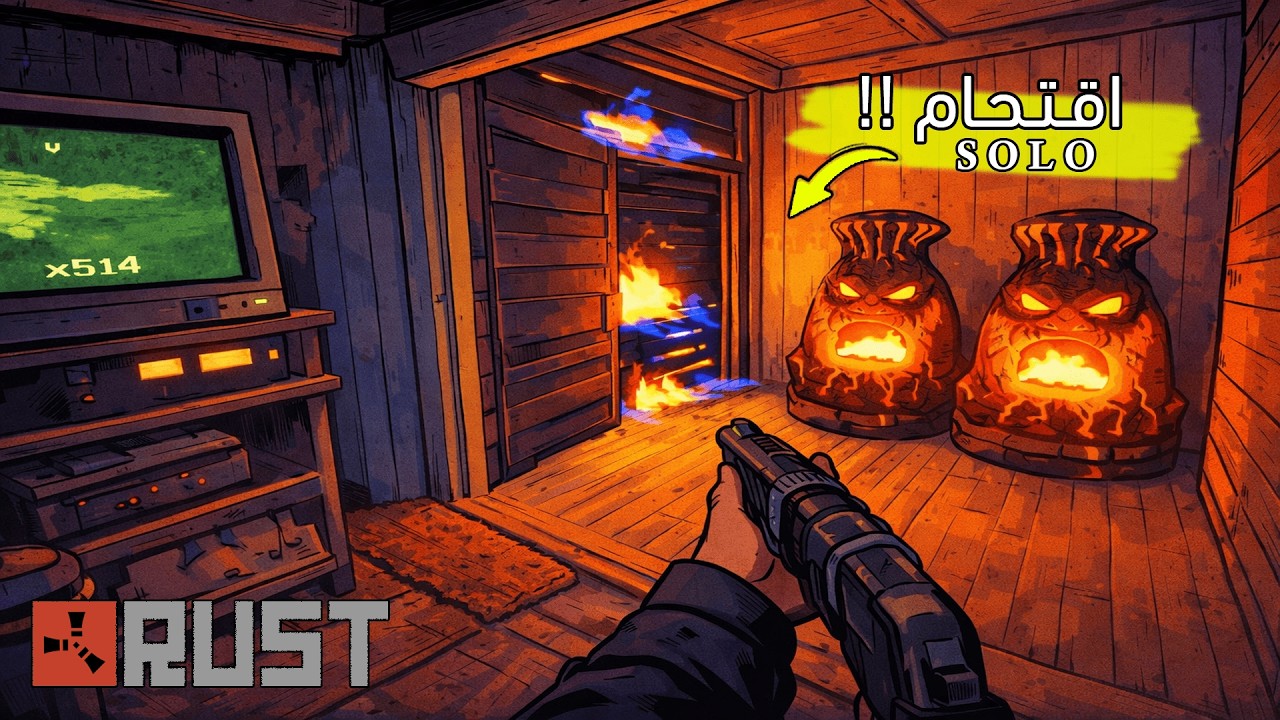 حاولوا يريدوني… لكن كل شيء كان لصالحي 🔥 | RUST SOLO