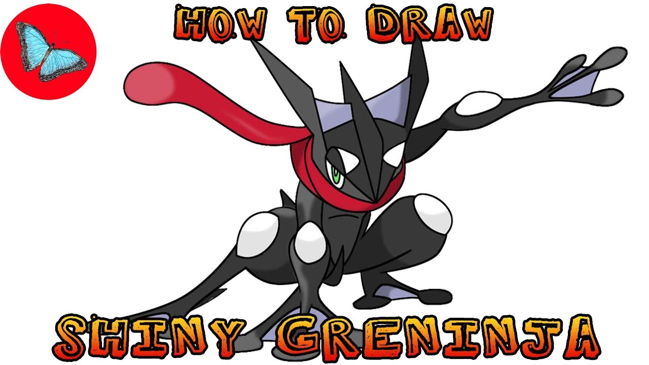 How To Draw Pokemon - Shiny Greninja | Drawing Animals