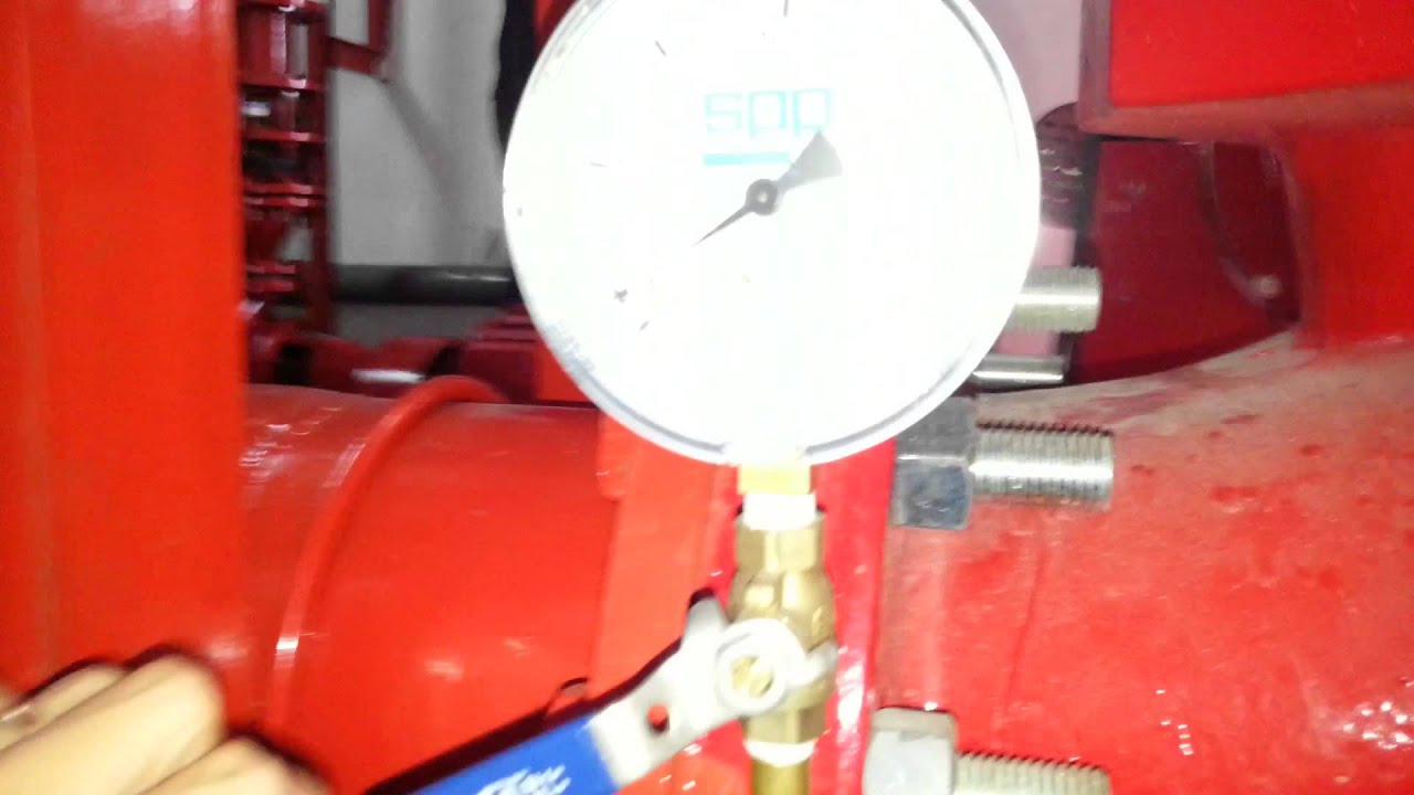 Flow test video clip for 1500gpm fire pump @100 psi flow with 150% test