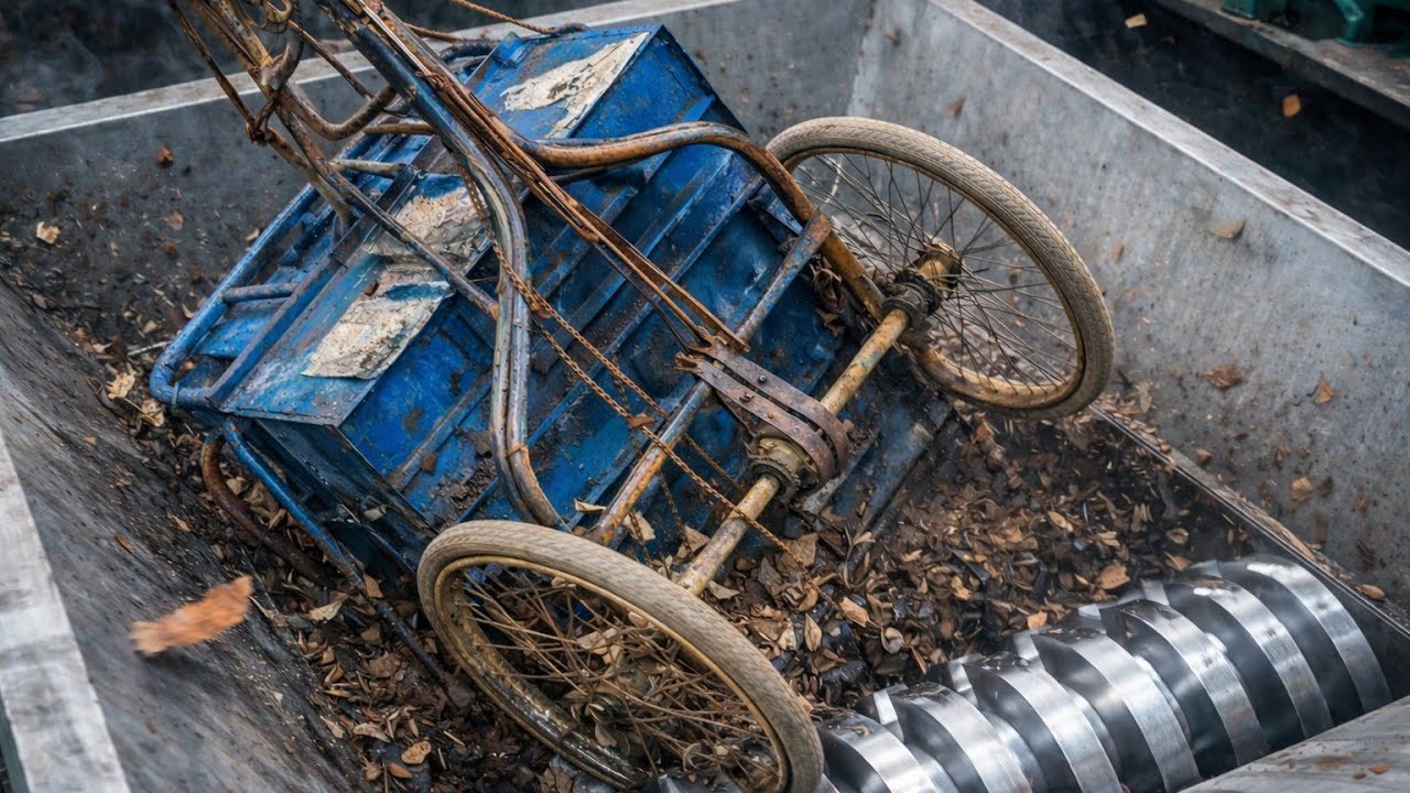 Old Cart vs Powerful Shredder | Satisfying Crushing Experiment
