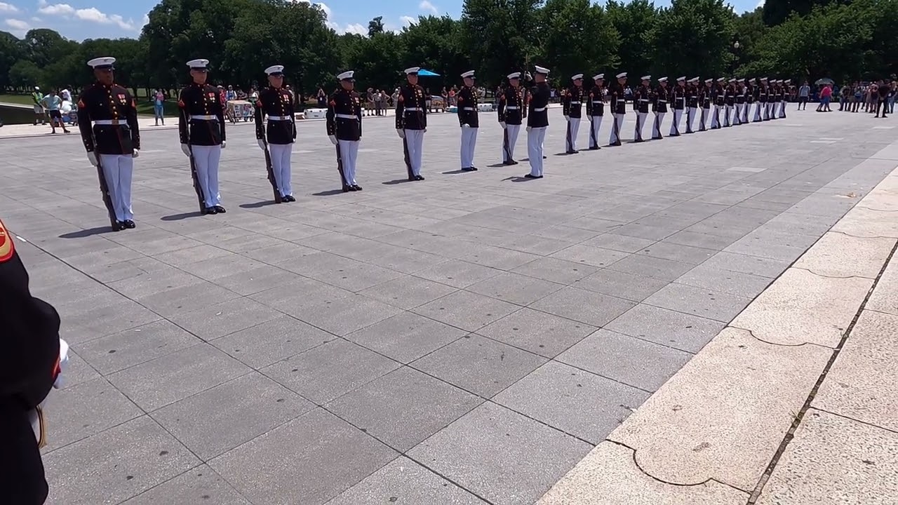 Veteran Salute at the Lincoln Memorial