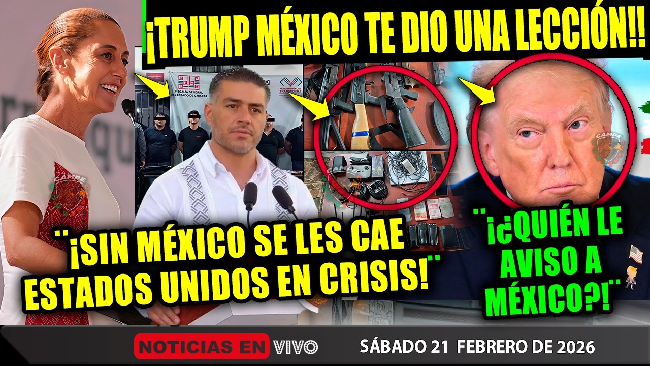 SÁBADAZO! TRUMP RECIBE ADVERTENCIA DE CLAUDIA ¡SIN MÉXICO TE VAS A HUNDIR! EEUU ¡ESTA EN CRISIS!