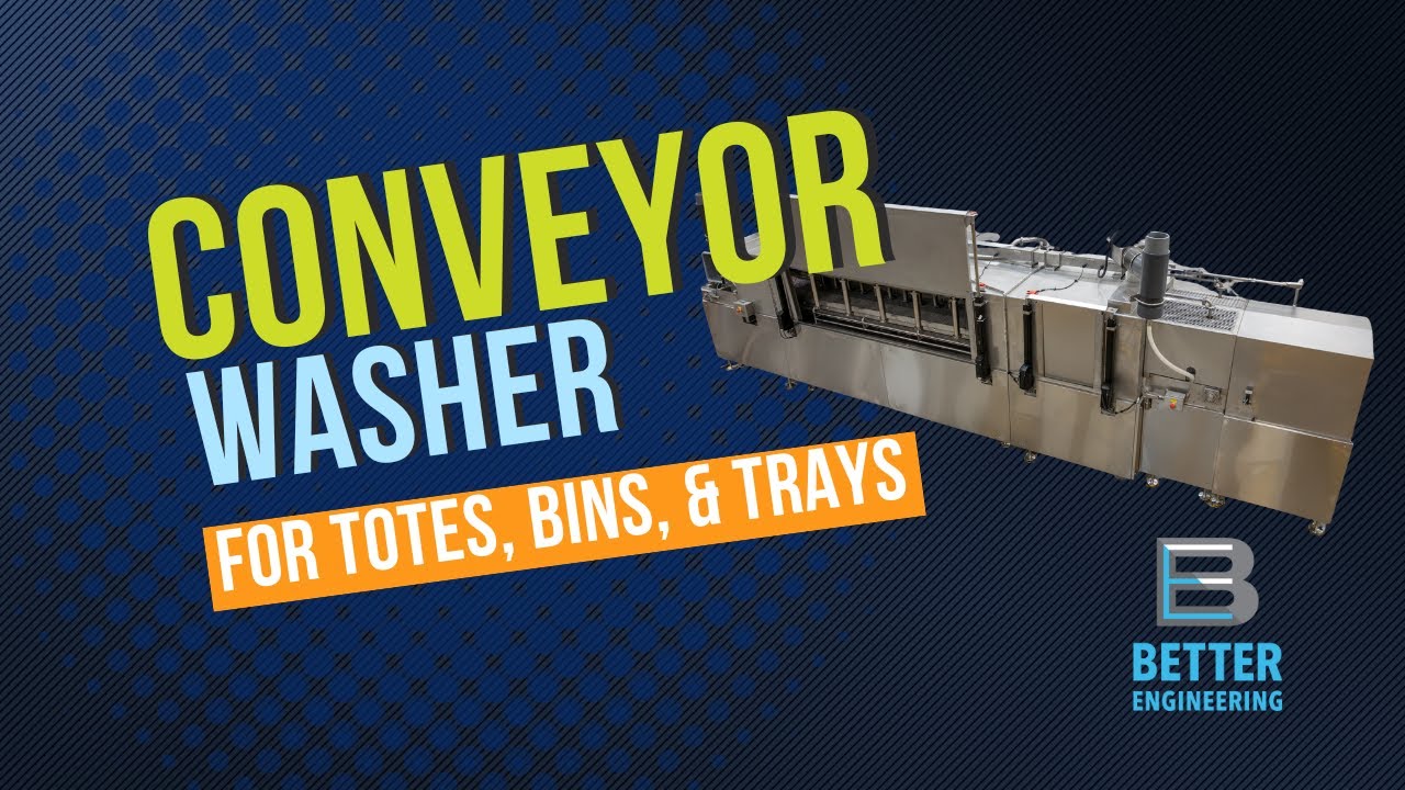 Food Processing Dual Lane Conveyor Washer - Product Tour | Better Engineering