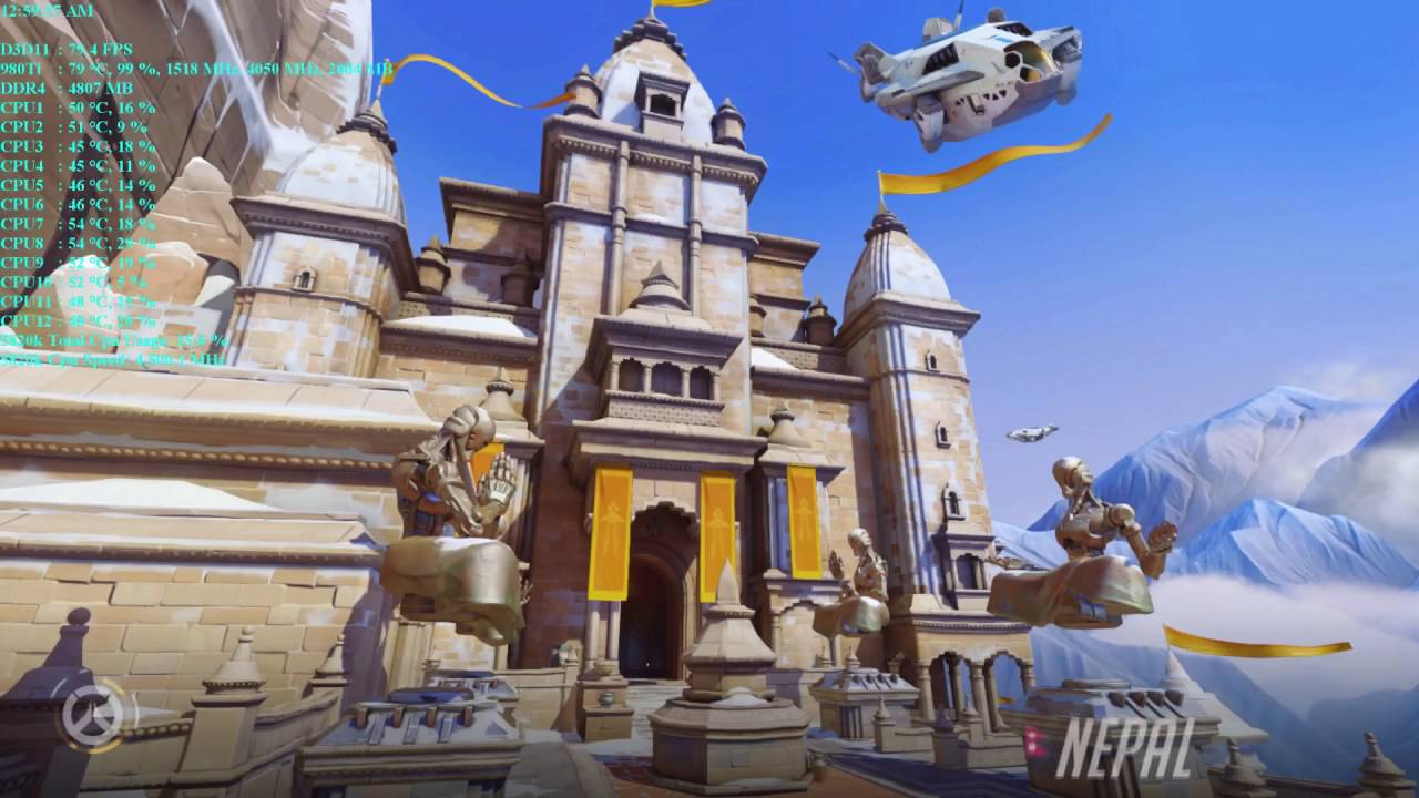GTX 980 Ti Overwatch Beta Ultra 1440p