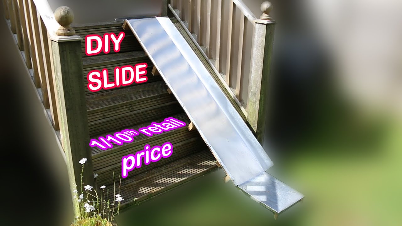 Making a DIY Slide for Kids in My Back Garden