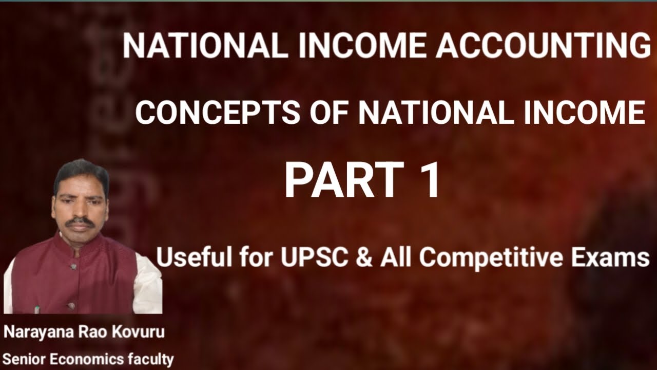 CONCEPTS OF NATIONAL INCOME 