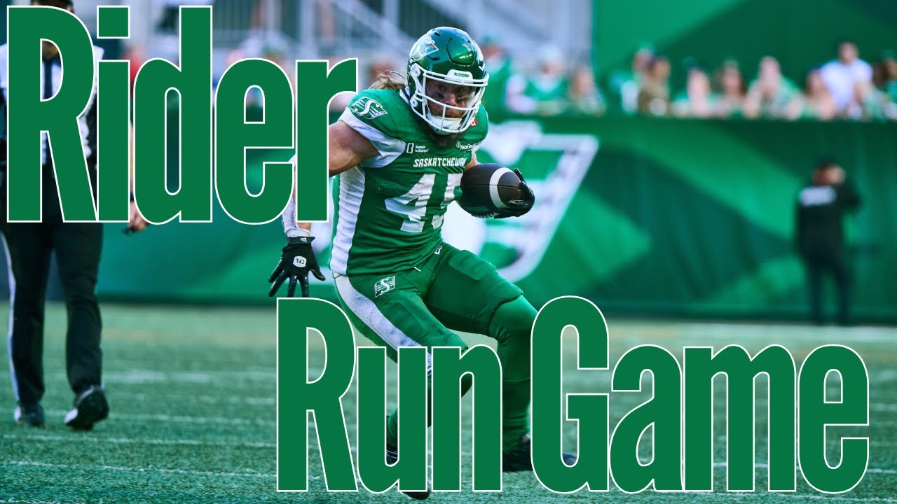 CFL Saskatchewan Roughriders Run Game Final vs BC Lions