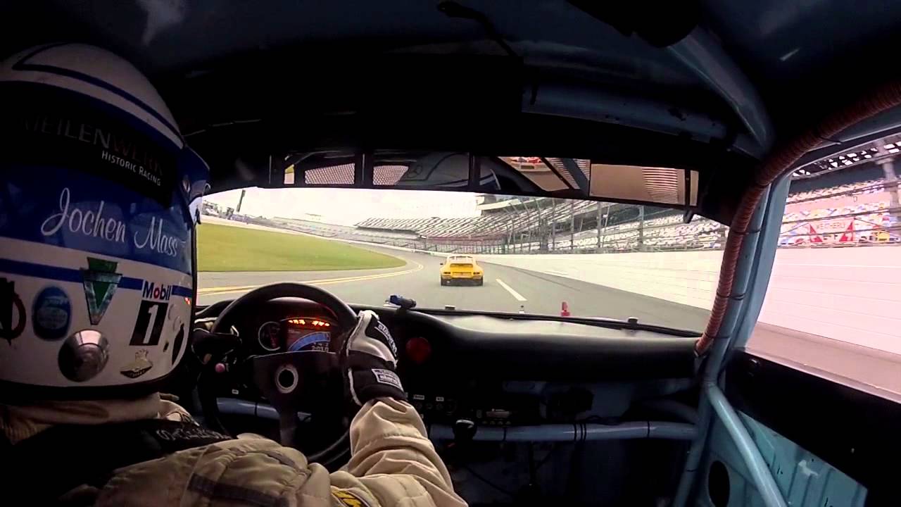 Jochen Mass Onboard 911 IROC Porsche at Daytona International Speedway