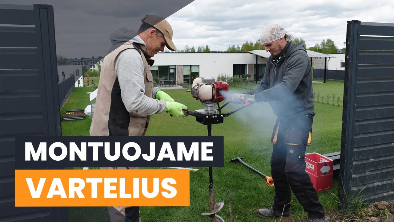 Girių namuose montuojame vartelius