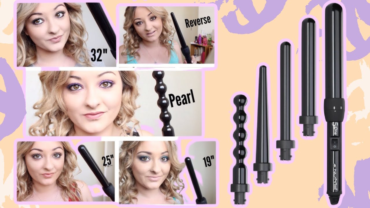 NuMe Lustrum 5 in 1 Curling Wand Review | Curls With All 5 Barrels ✨