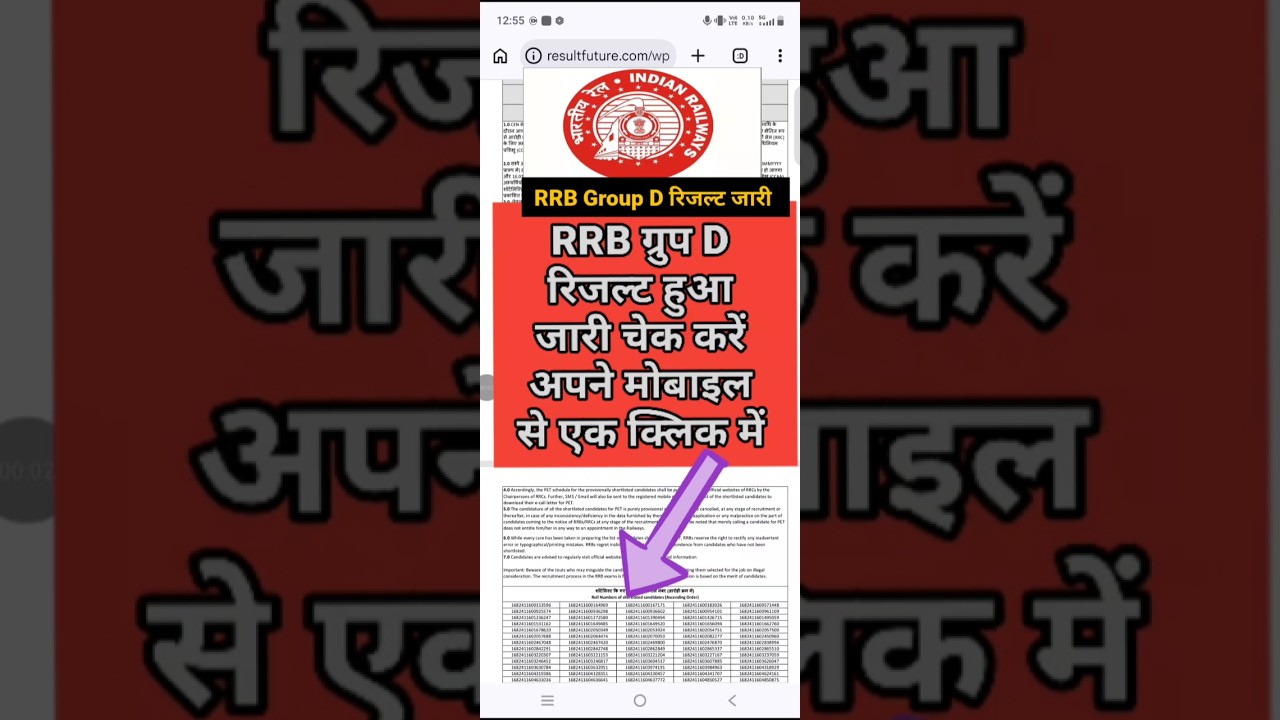 RRB Group D Result 2026 Kaise Dekhe ? How To Check RRB Group D Result 2026 | RRB Group D Result Link