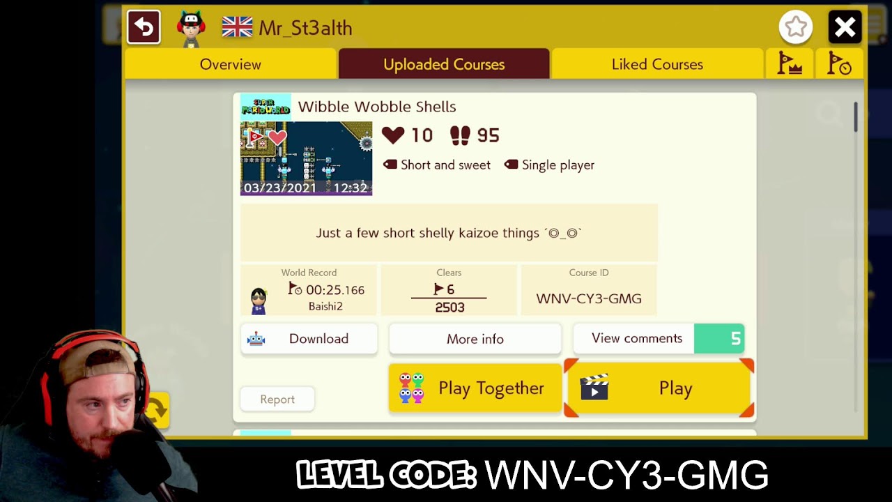Endless Expert! (52 Lives | 1,291 Clears) Family Friendly Mario Maker 2 | Nintendo Switch 2