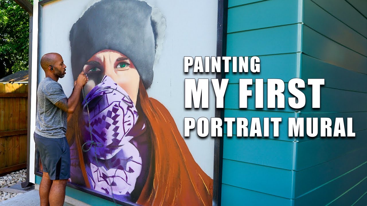 I Painted My First Portrait Mural (It Was Harder Than I Thought)