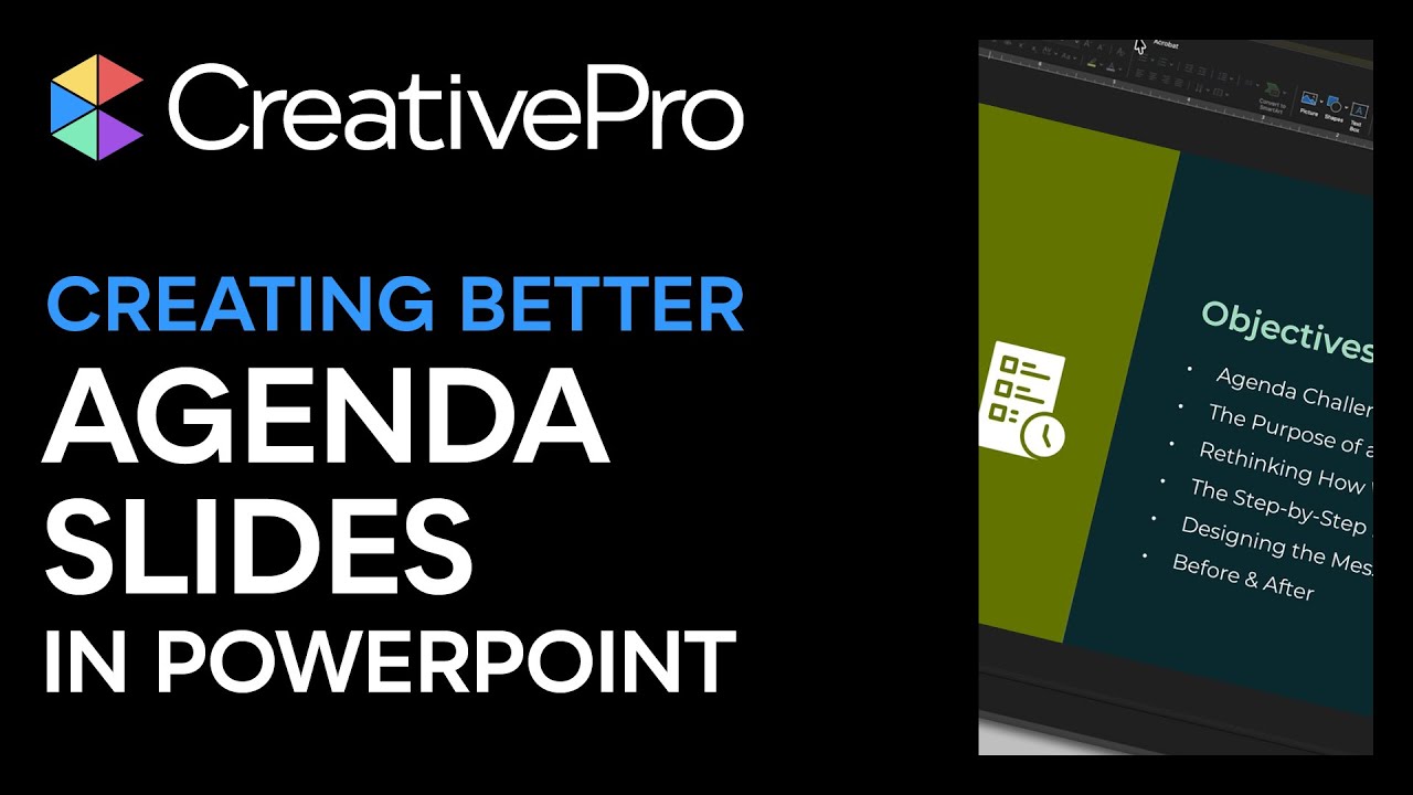 Presentation Design: How to Create Better Agenda Slides (Video Tutorial)