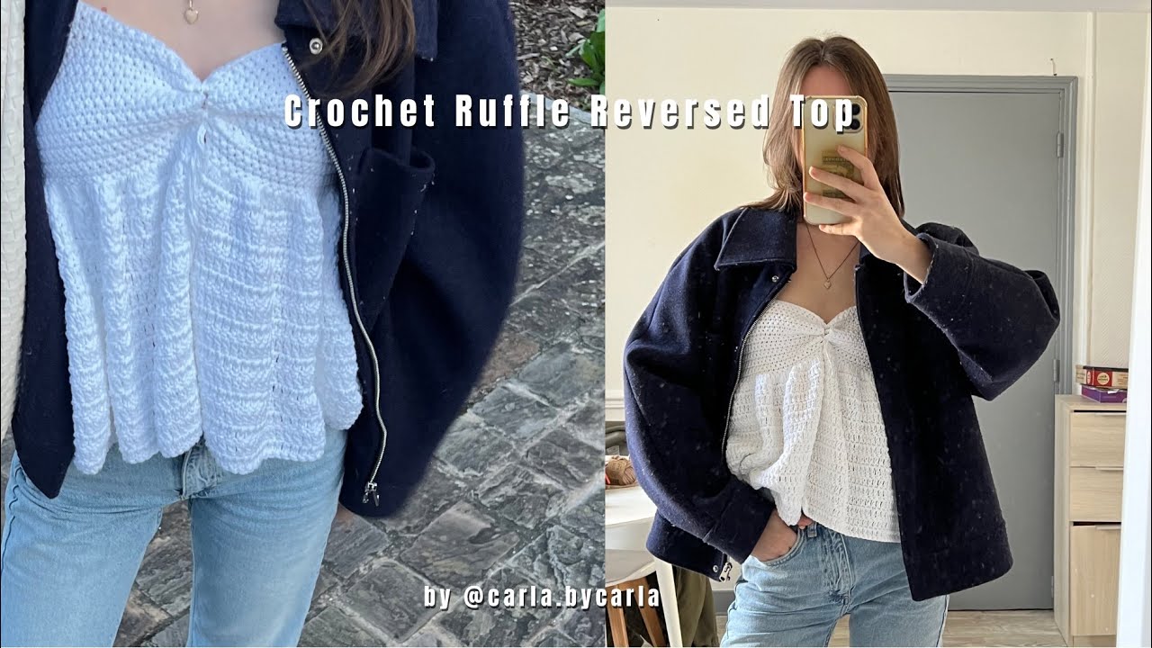 2 in 1 Crochet Ruffle Top Tutorial