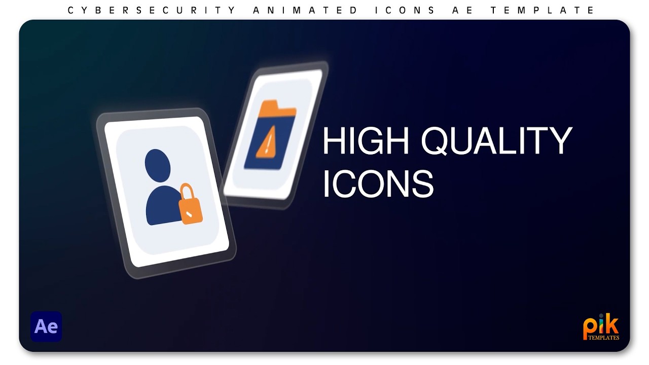 Cybersecurity Animated Icons - After Effects Templates | Free Download | Free Templates Always