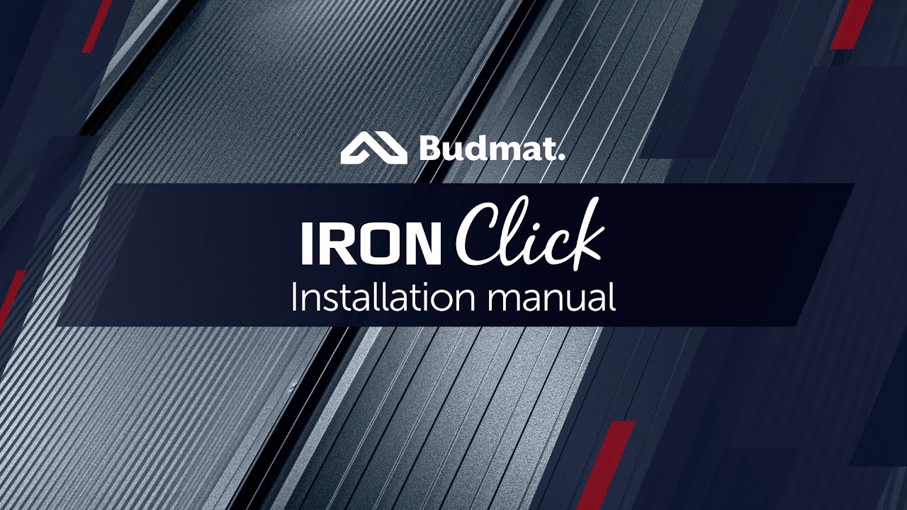 руководство по монтажу кровельных панелей IRON Click | Budmat
