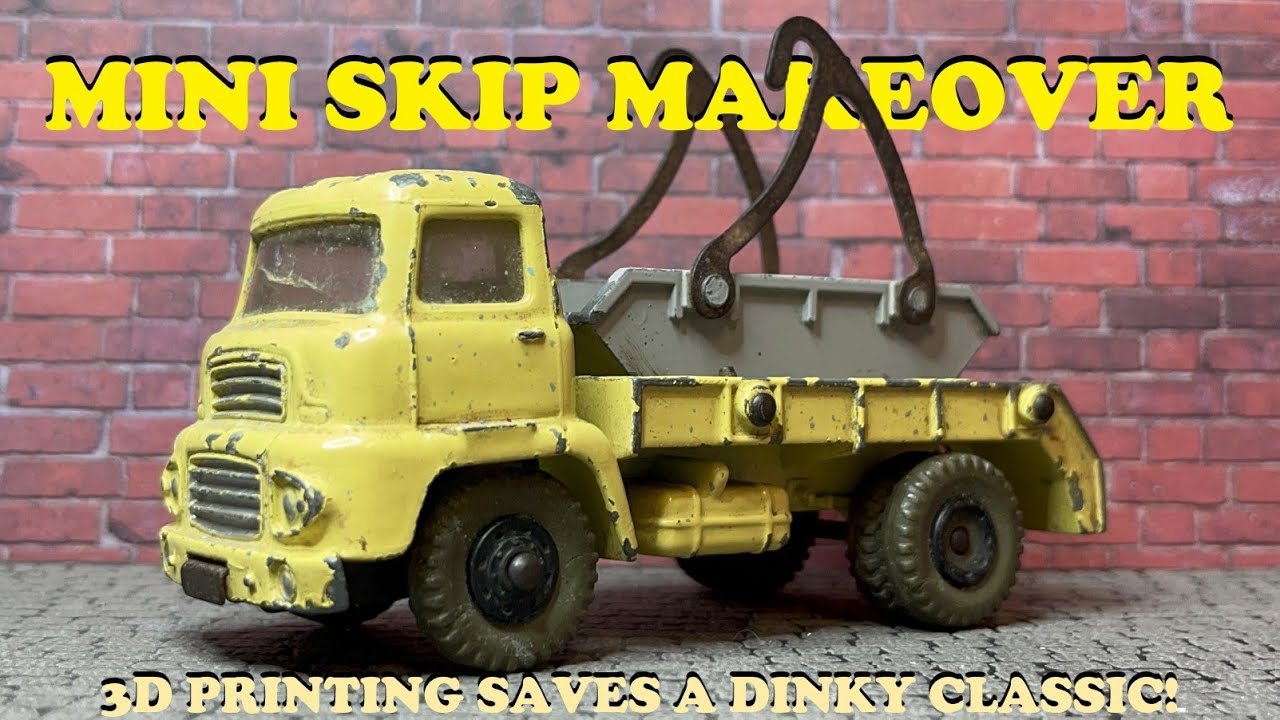 Реставрация многоковшового самосвала / грузовика Dinky Toys 966 Marrel 1960 года — детали, напеча...