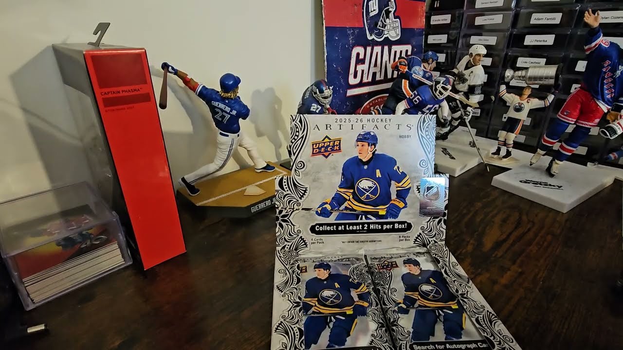 Alex Ovechkin autograph hunting in a hobby box of 2025-26 Upper Deck artifacts.