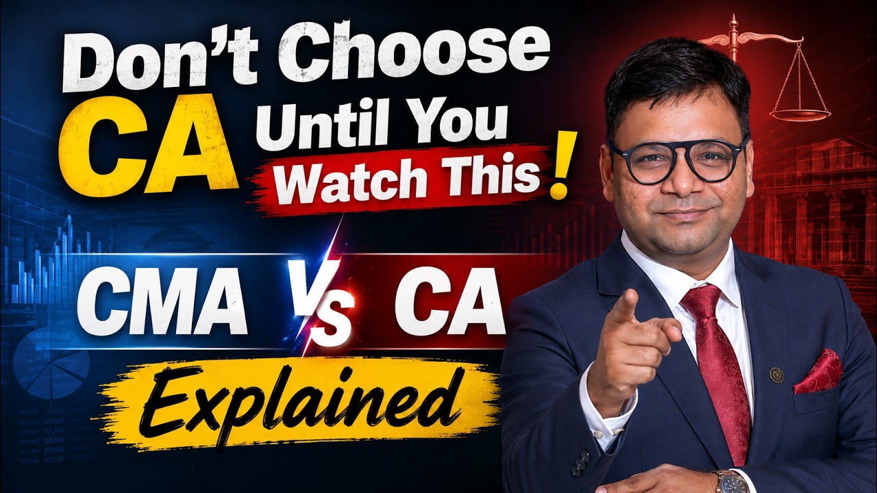 The #1 Reason Working Professionals Prefer CMA Over CA | CMA vs CA Explained | CMA Classes | SJC