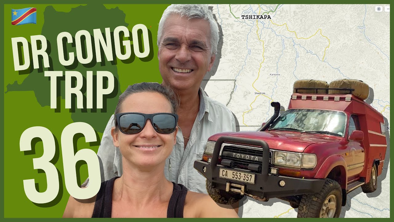 36 DRC Travel. Smuggler's Road. Part 15. Rural DRC. Congo Roads and Roadblocks.
