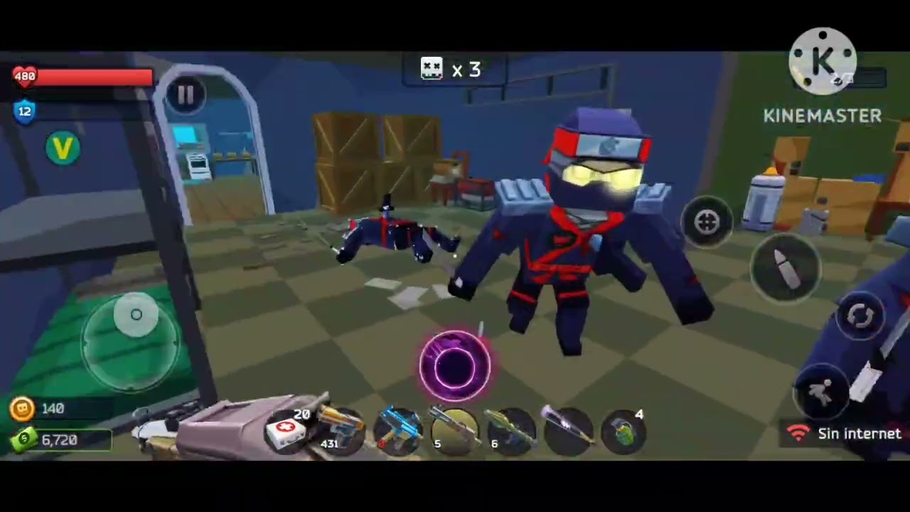 Jugando Pixel Combat Zombies 