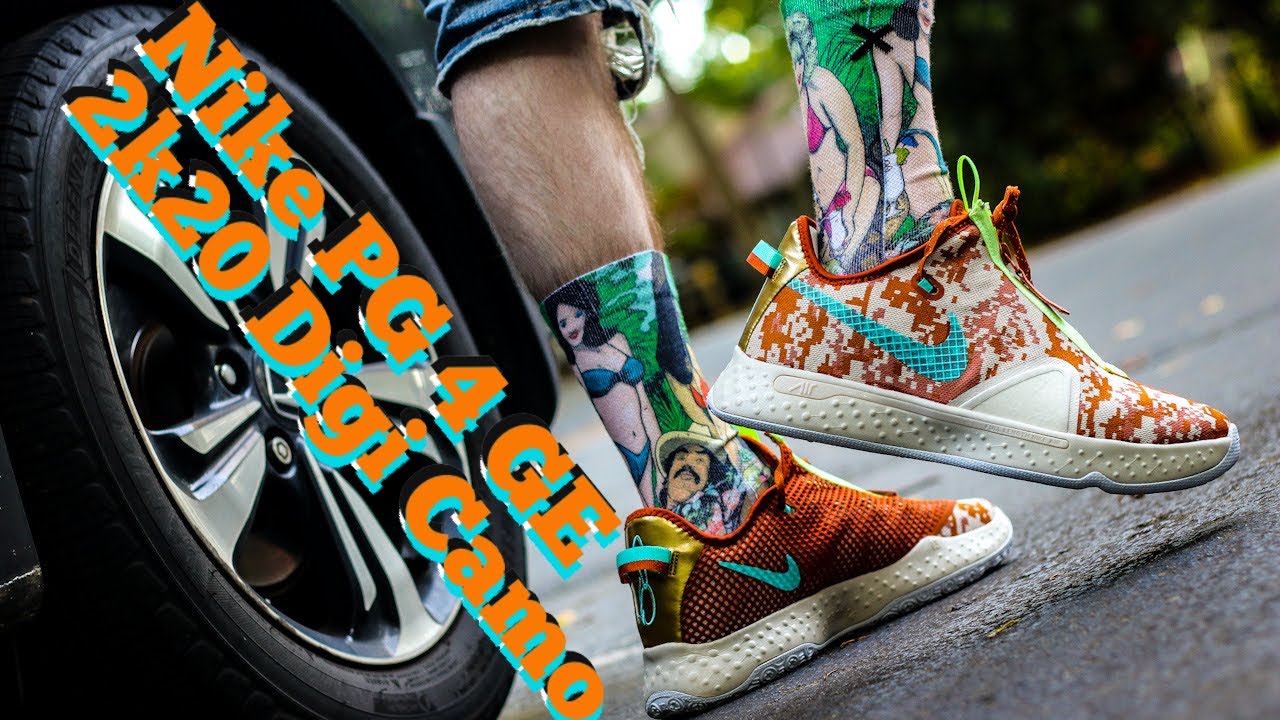 NIKE PG 4 GE 2K20 DIGI CAMO REVIEW & ON FEET LOOKS