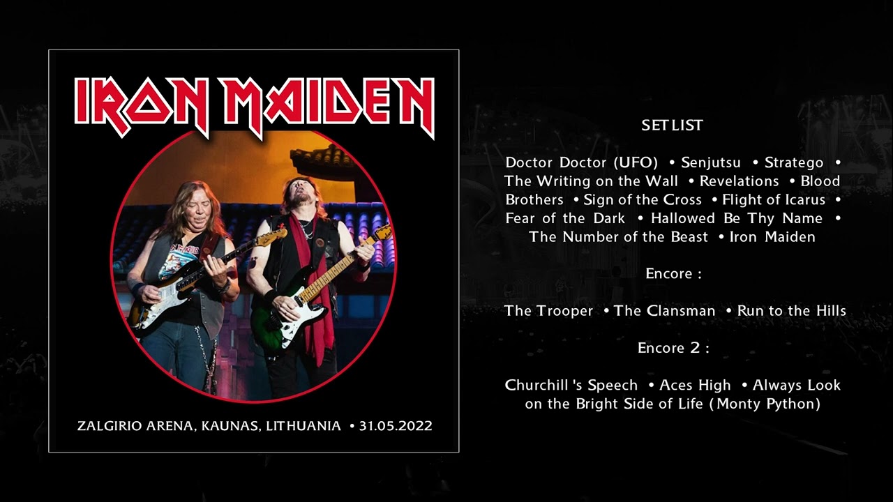 Iron Maiden - Zalgirio Arena, Kaunas, Lithuania (31.05.2022) &bull; FULL AUDIO