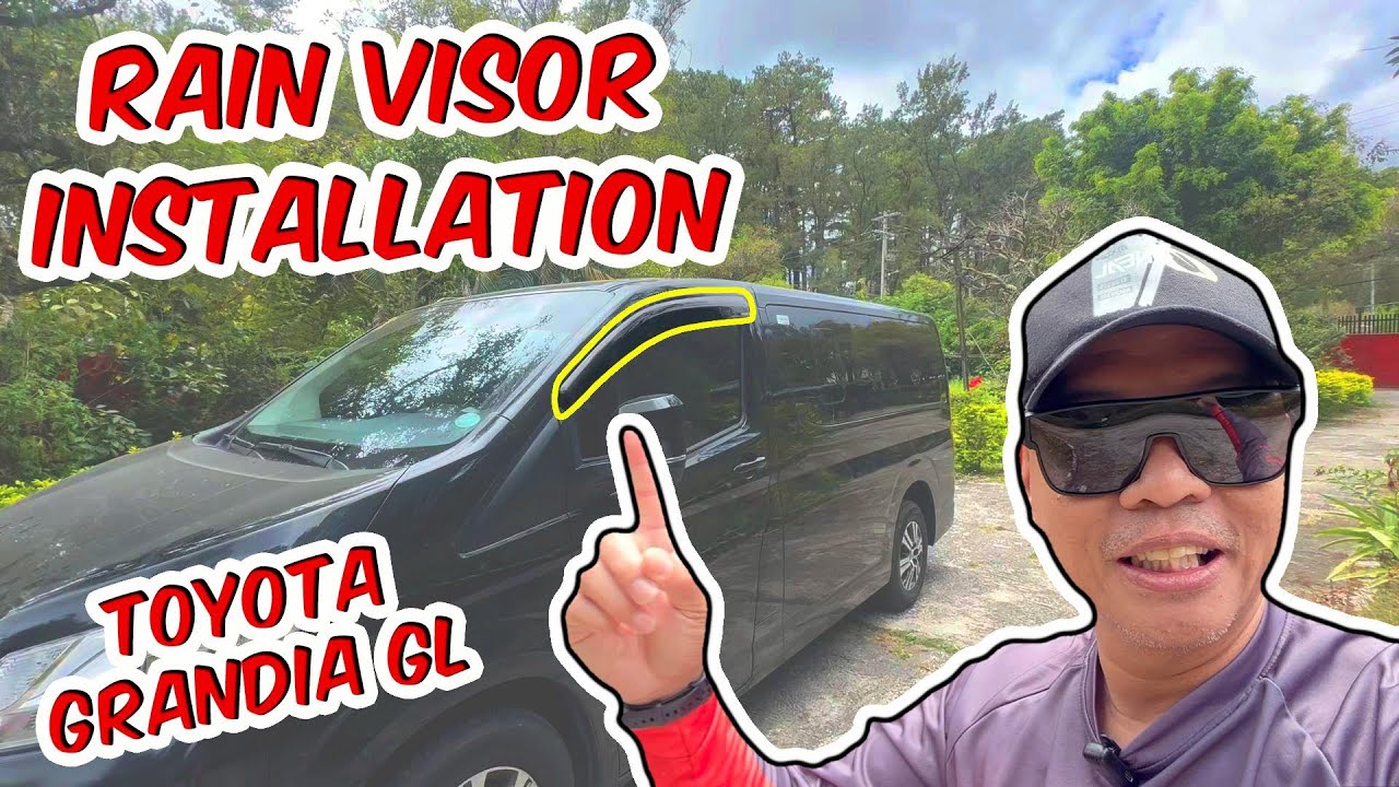 Rain Visor Installation for Toyota Grandia GL