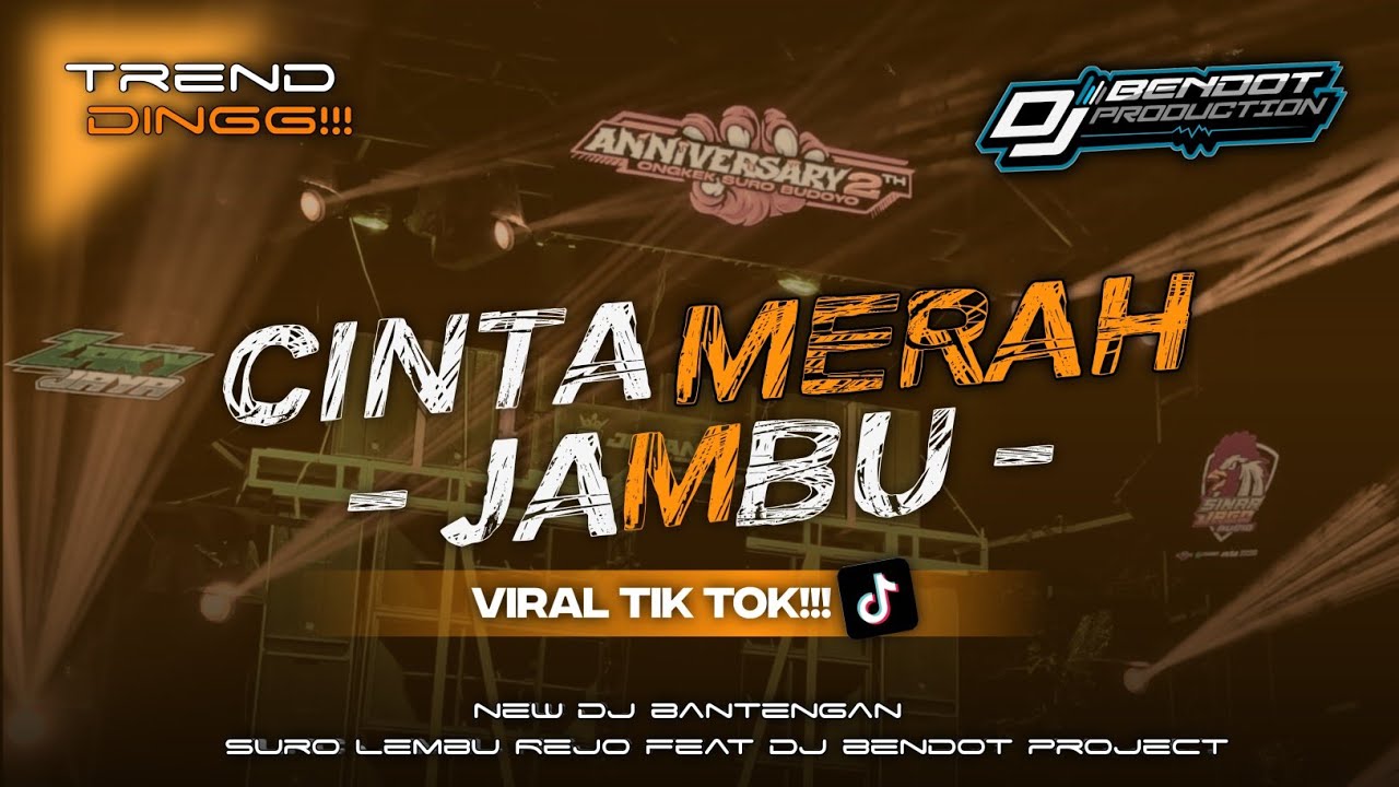 DJ BANTENGAN CINTA MERAH JAMBU VIRAL TIK TOK ❗ REMIXERBY DJBENDOTPROJECT