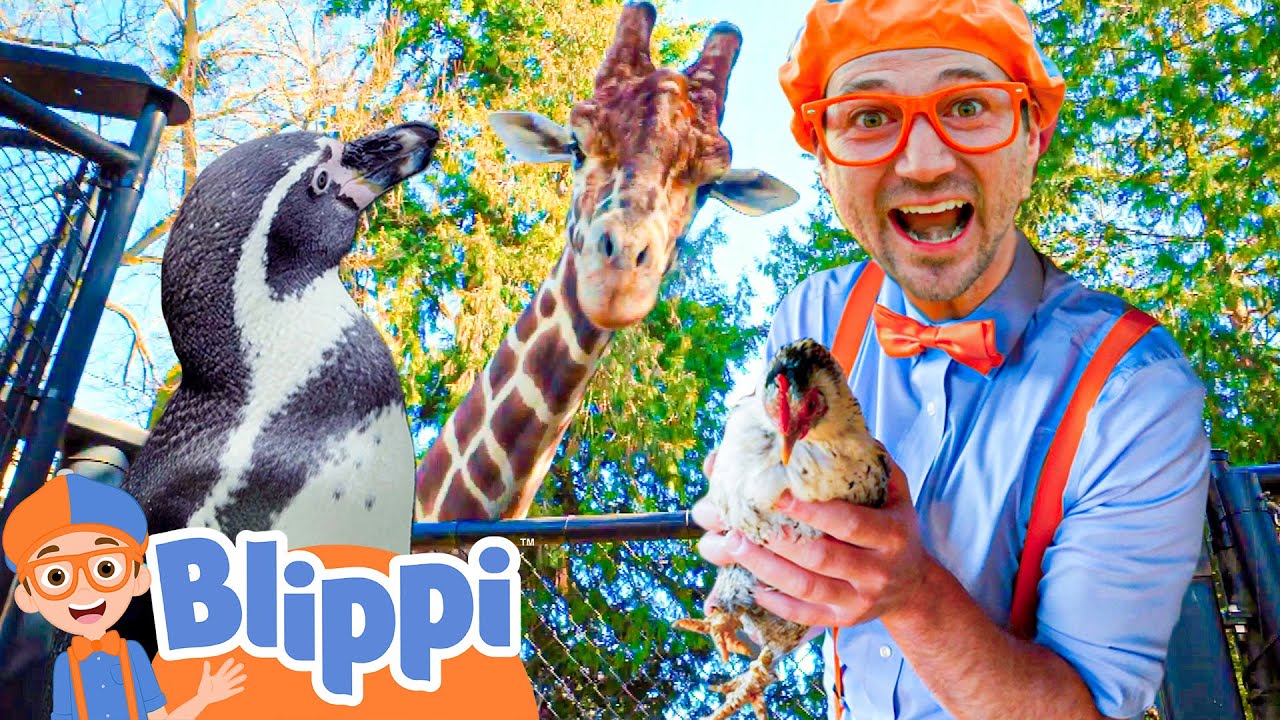 Learning Animals For Kids with Blippi! | Zoo & Jungle Adventures | Educational Videos For Children