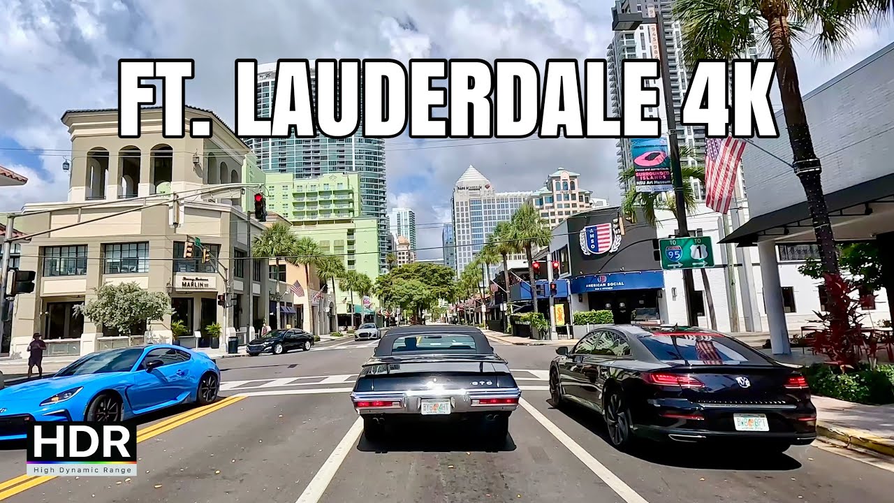 Wild City Ft. Lauderdale Drive 4K, Las Olas BLVD, Venice of America || Ft. Lauderdale, Florida