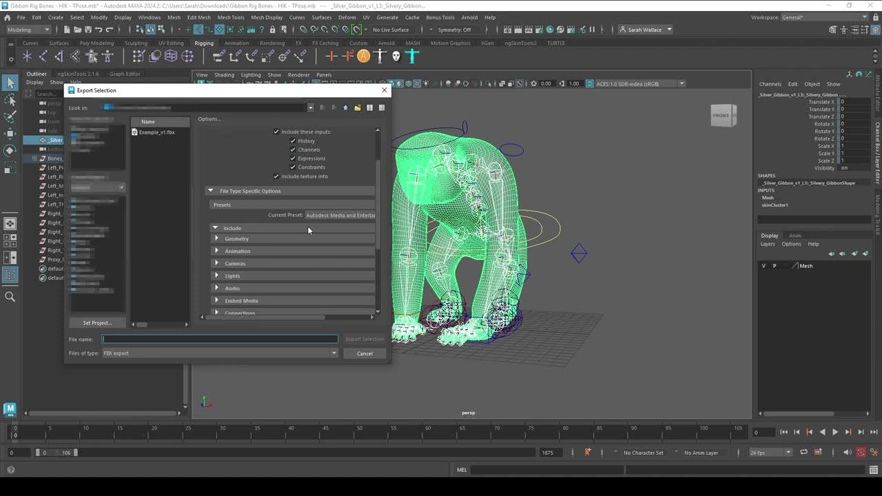 [MAYA TUTORIAL] Export Selection Also Exports Controllers Fix