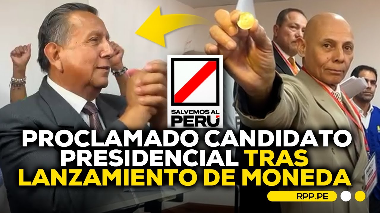 Antonio Ortiz Villano proclamado candidato de Salvemos al Perú tras sorteo de moneda #RPPDESPACHO
