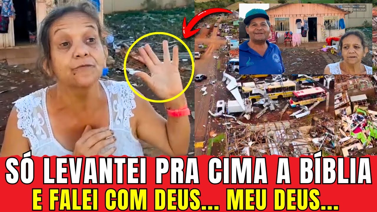 &Eacute; DE ARREPIAR E CHOCANTE O RELATO DESSE CASAL DO PARAN&Aacute; - MILAGRE NO CAOS EM MEIO AO TORNADO