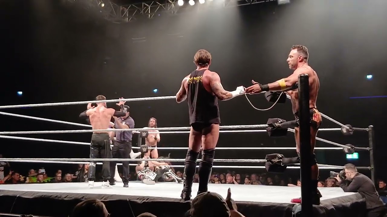 CM Punk Penta LA Knight vs The Judgement Day #liverpool #wwe #cmpunk #wwefan #wwewrestler 
